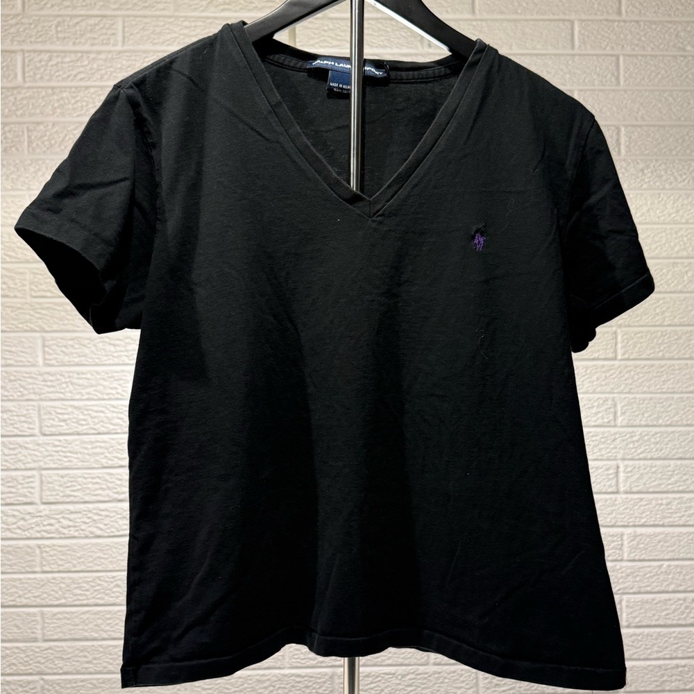 Ralph‎ Lauren Black Boxy Short Sleeve Tee